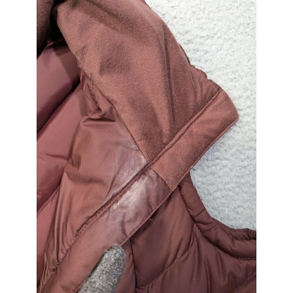 Duluth Trading Co Cold Reliable Down Vest Womens Small Puffer Zip Burgundy - Picture 6 of 12